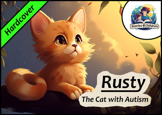 Children's books made with A.I. Bedtime Stories Kids Stories Stories4Children  Rusty - The Cat with Autism A Cute Cat Story Hardcover